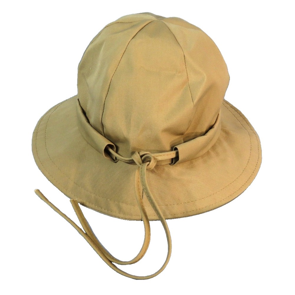 UNITED HATTERS CAP MILLINERY Union Workers KHAKI BOONIE HAT Double Drawstring